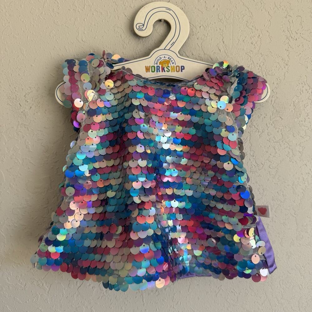 Build-A-Bear Workshop Honey Girls Iridescent Sequin Dress Up Clothing Toy